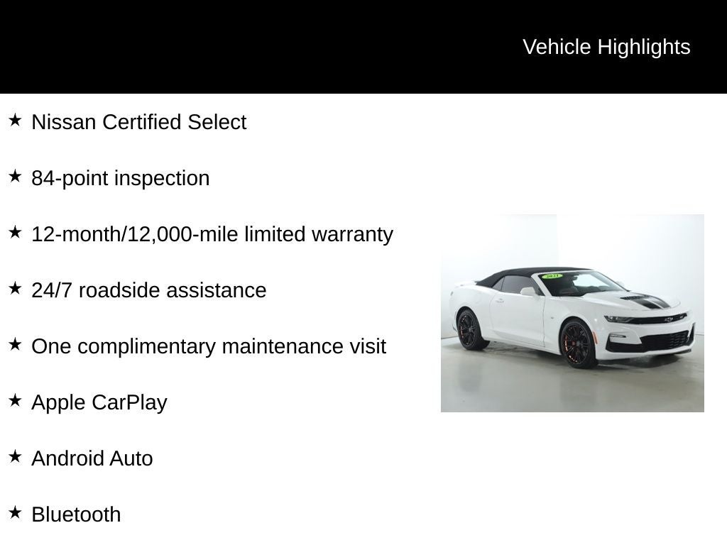 2021 Chevrolet Camaro SS Convertible 6-Speed