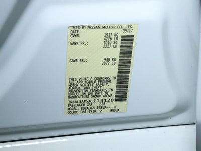 2018 Nissan Altima 2.5 SR