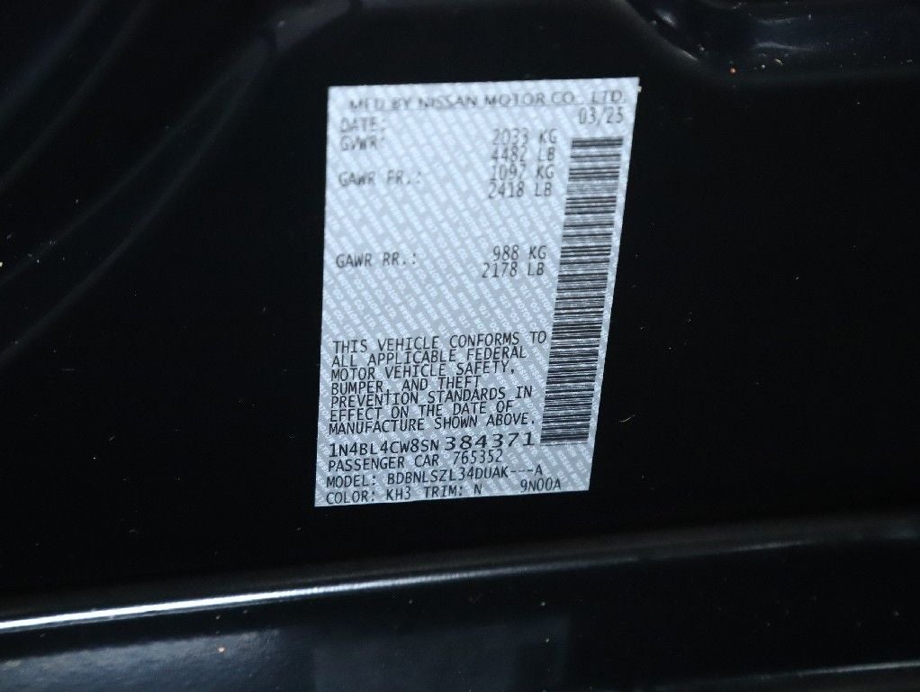 2025 Nissan Altima 2.5 SR Premium AWD