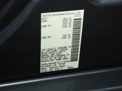 2022 Nissan Altima 2.5 SV