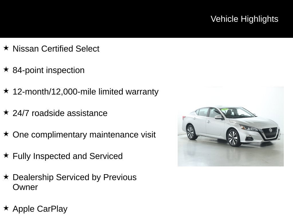 2019 Nissan Altima 2.5 SV AWD