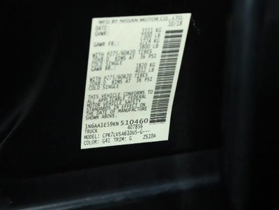 2019 Nissan Titan SL Midnight Edition 4WD