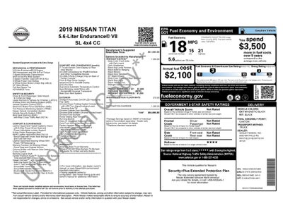 2019 Nissan Titan SL Midnight Edition 4WD