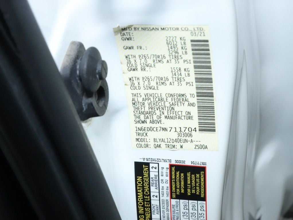 2021 Nissan Frontier S King Cab