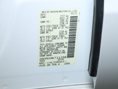 2021 Nissan Frontier SV Crew Cab