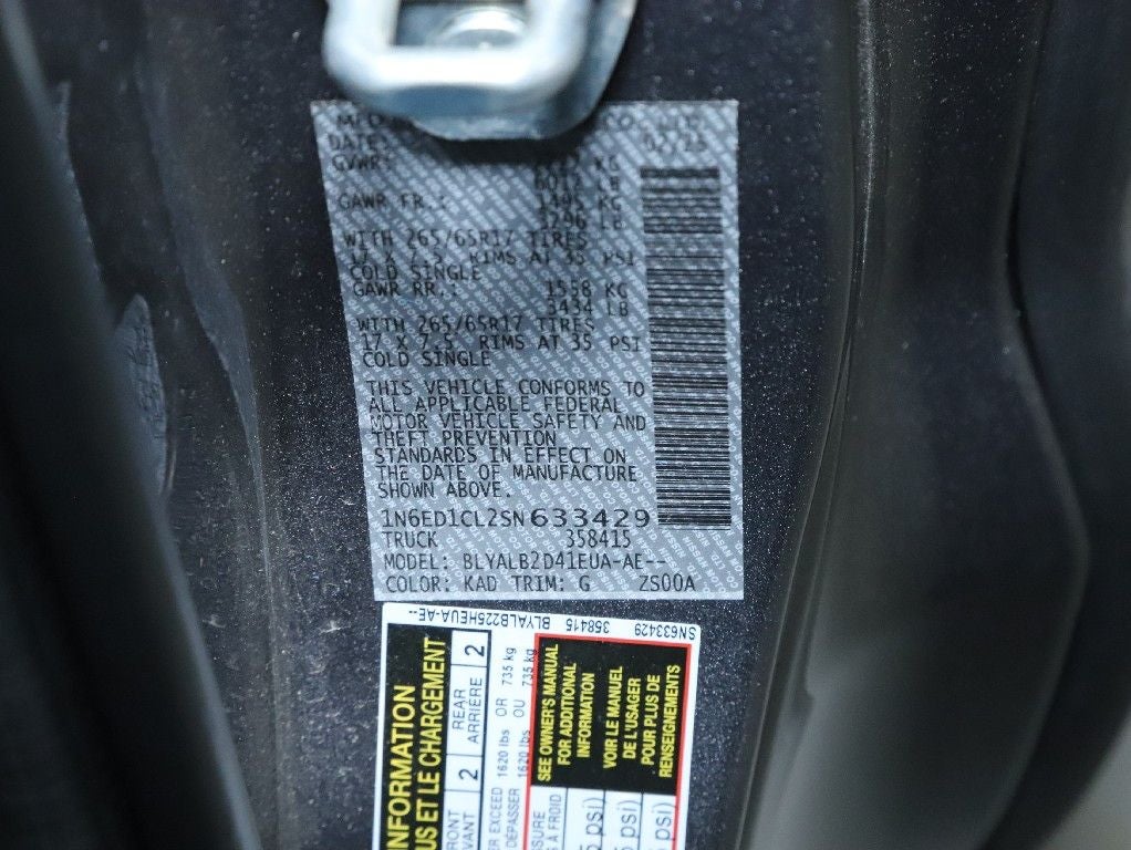 2025 Nissan Frontier SV