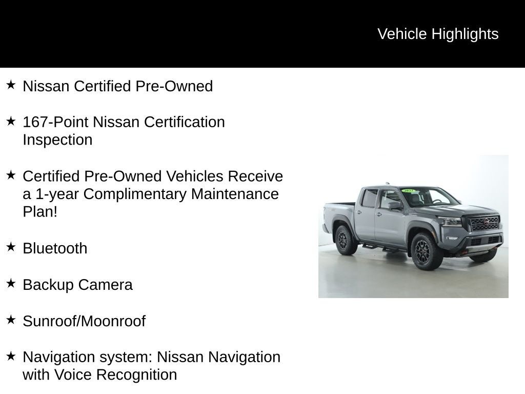 2022 Nissan Frontier PRO-4X Premium 4WD