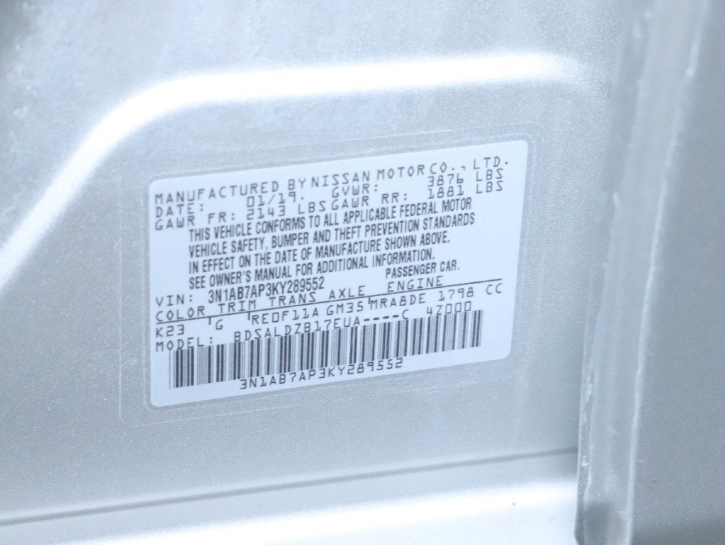 2019 Nissan Sentra SV