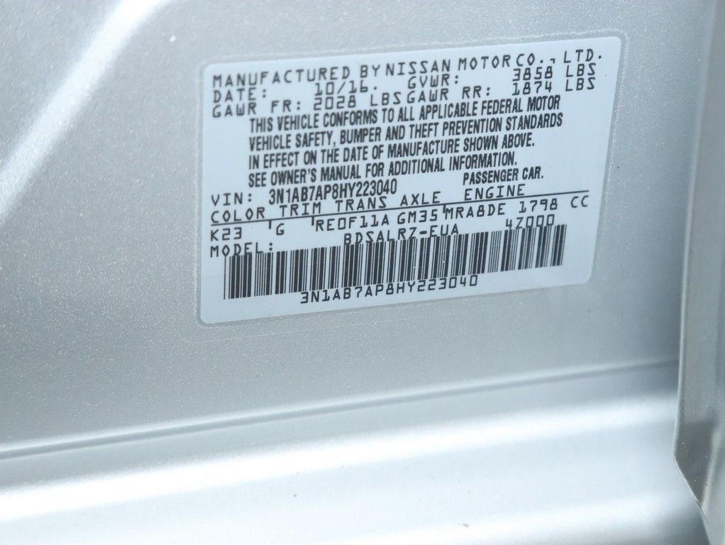 2017 Nissan Sentra SR