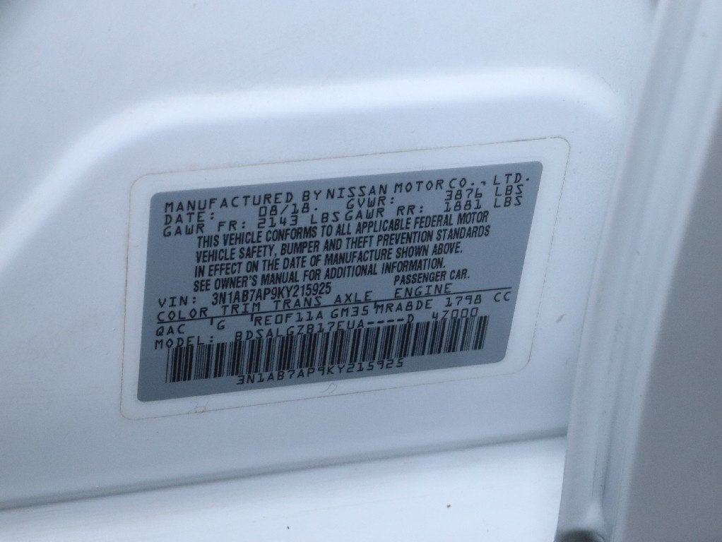 2019 Nissan Sentra SL