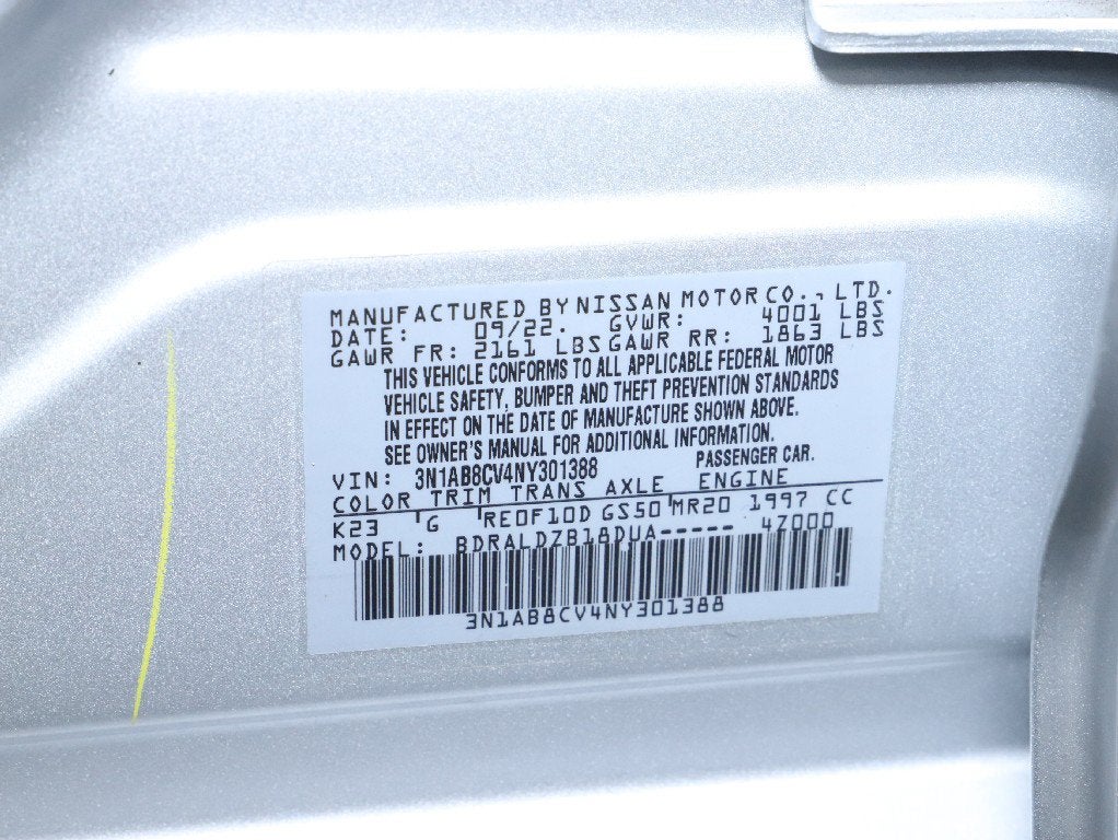 2022 Nissan Sentra SV