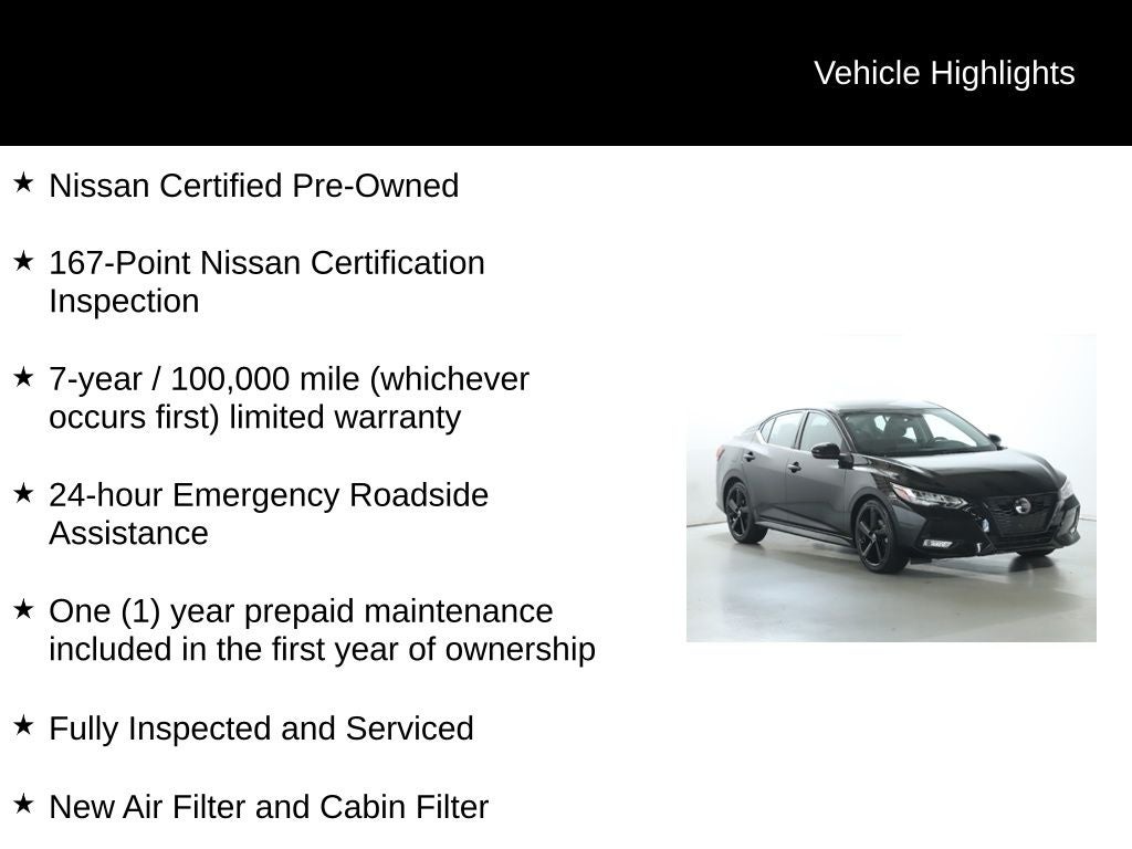 2023 Nissan Sentra SR Midnight Edition