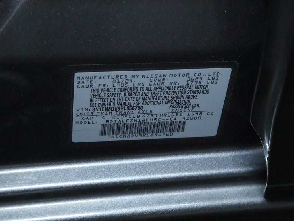 2024 Nissan Versa 1.6 S Plus Package