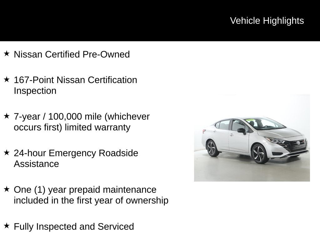2025 Nissan Versa 1.6 SR