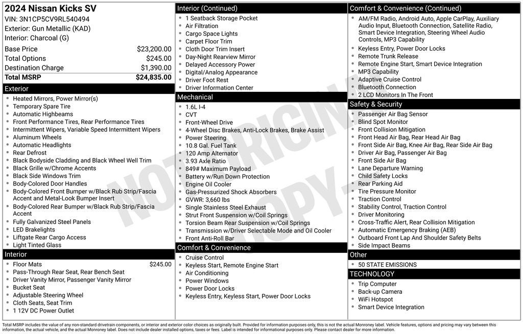 2024 Nissan Kicks SV