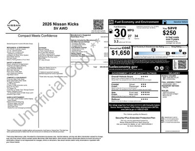 2026 Nissan Kicks SV Premium AWD