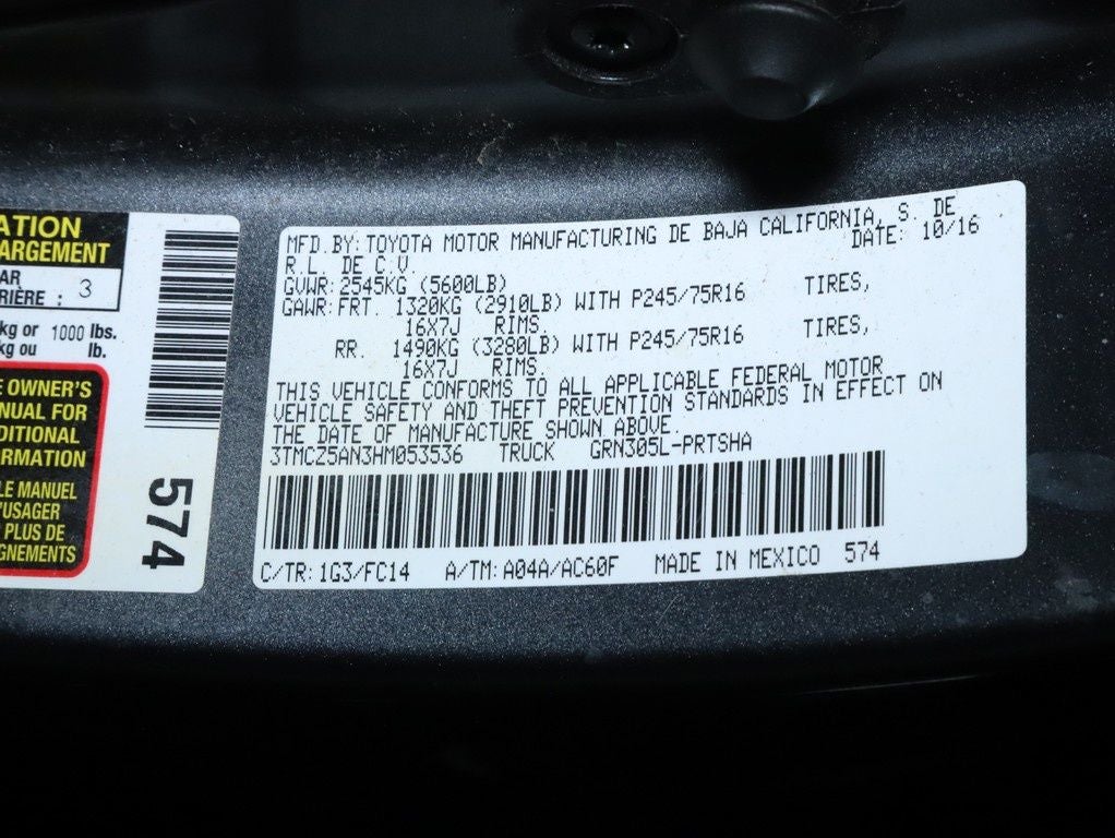 2017 Toyota Tacoma SR5 V6