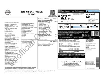 2018 Nissan Rogue SV Midnight Edition AWD