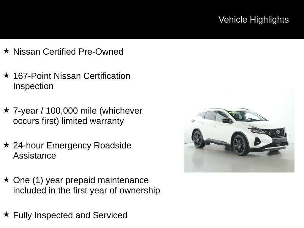 2024 Nissan Murano SV Midnight Edition AWD
