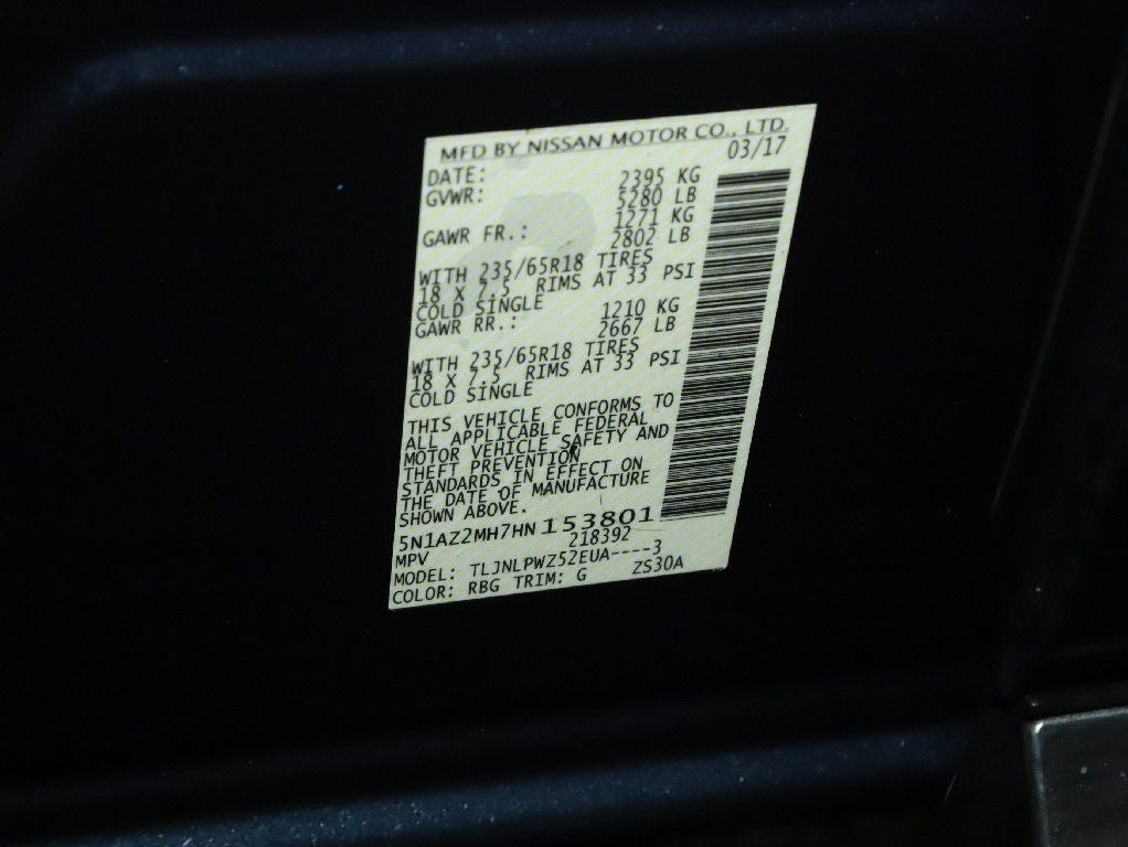 2017 Nissan Murano S AWD