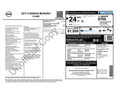 2017 Nissan Murano S AWD