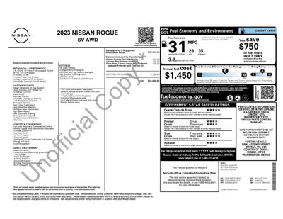 2023 Nissan Rogue SV AWD