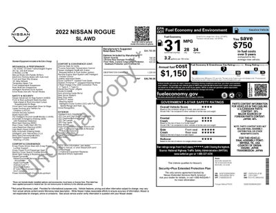 2022 Nissan Rogue SL AWD