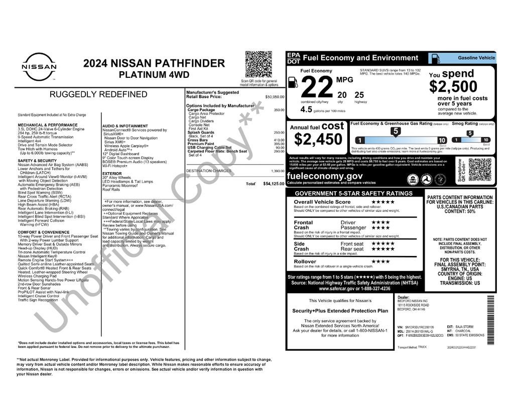 2024 Nissan Pathfinder Platinum AWD