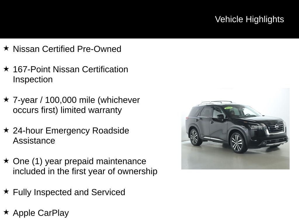2023 Nissan Pathfinder Platinum AWD