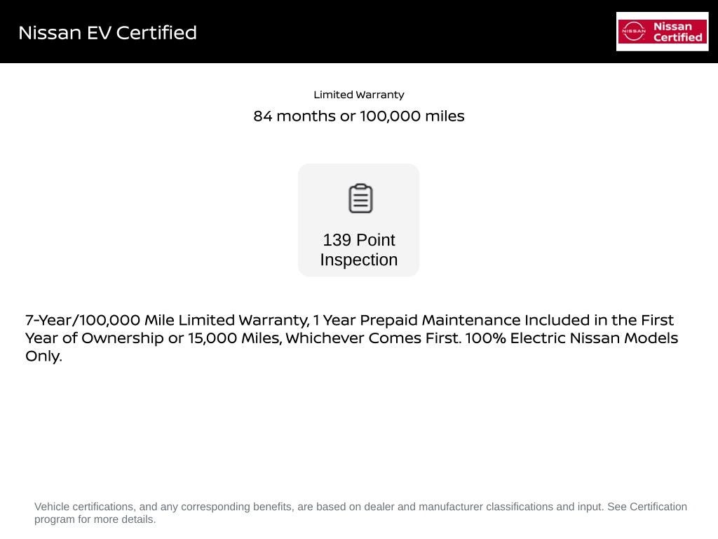 Certified 2023 Nissan Ariya Engage with VIN JN1AF0BA1PM407727 for sale in Bedford, OH