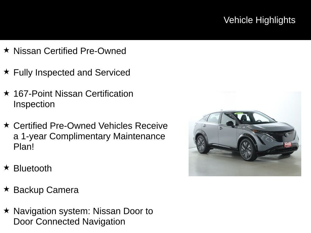 2024 Nissan Ariya EVOLVE+ e-4ORCE AWD