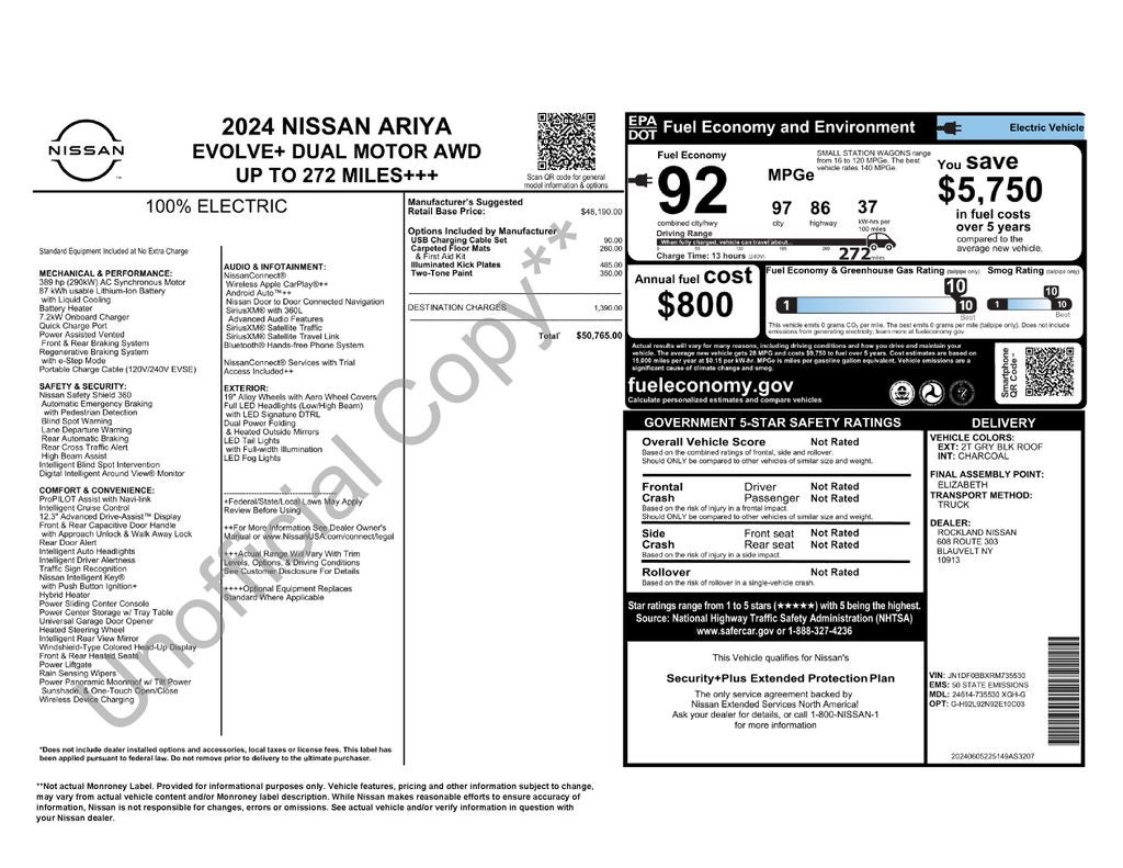 2024 Nissan Ariya EVOLVE+ e-4ORCE AWD