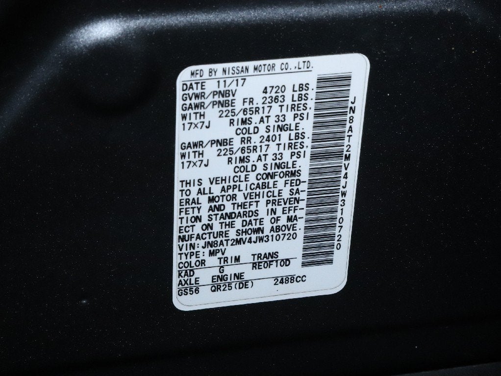 2018 Nissan Rogue S AWD