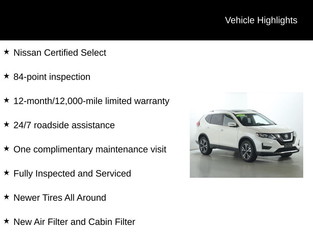 2019 Nissan Rogue SV Sun & Sound Touring Pkg. AWD