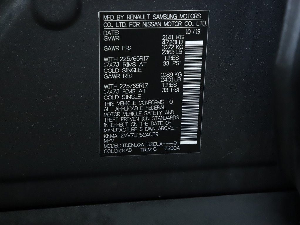 2020 Nissan Rogue SV AWD