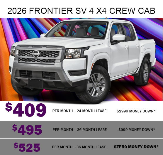 2026 Frontier SV 4X4 Crew Cab