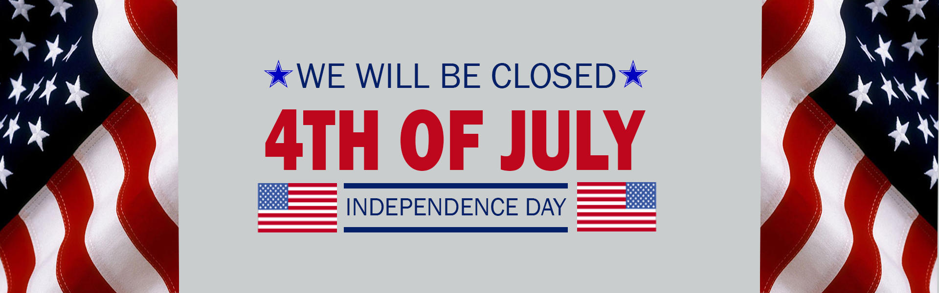 Closed July 4th