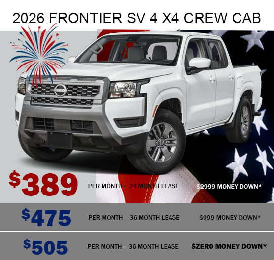 2026 Frontier SV 4X4 Crew Cab