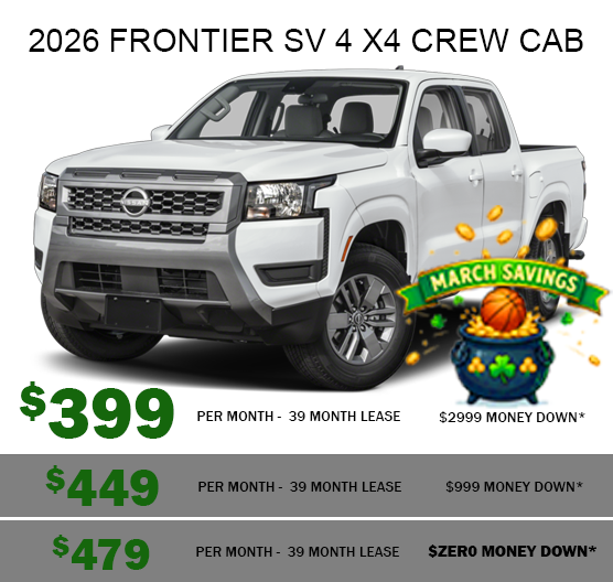 2026 Frontier SV 4X4 Crew Cab