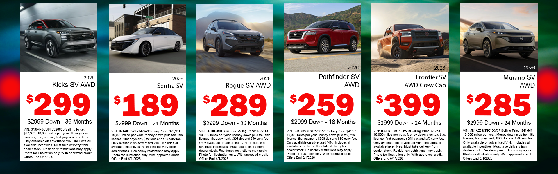 May Lease Specials