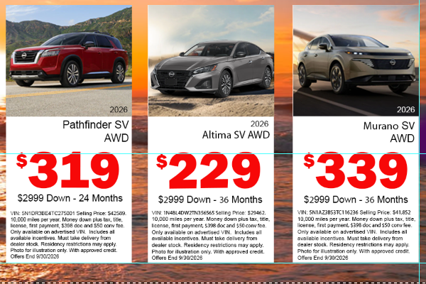 Lease Specials