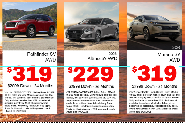 Lease Specials